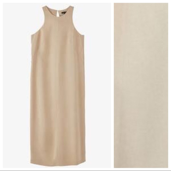 NWT Massimo Dutti Halterneck Midi Dress Size 4. - Picture 6 of 9